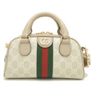 Gucci Vintage Pre-owned Canvas handvskor Beige, Dam