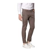 Mason's Extra Slim Chino Byxor i Stretch Gabardine Brown, Herr