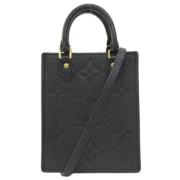 Louis Vuitton Vintage Pre-owned Canvas axelremsvskor Black, Dam