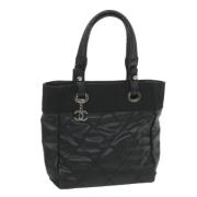 Chanel Vintage Pre-owned Canvas totevskor Black, Dam