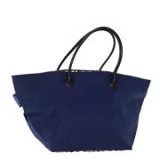 Burberry Vintage Pre-owned Nylon totevskor Blue, Dam