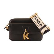 Karl Lagerfeld Stilren Crossbody Handväska Black, Dam