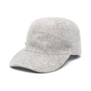 Ermanno Scervino Grå Ull Baseballkeps med Pin Gray, Dam