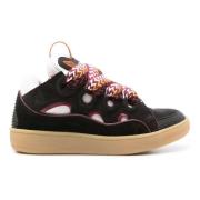 Lanvin Honey Black Curb Sneakers Black, Dam