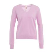 MVM Rosa Stickat Aw24 Pink, Dam