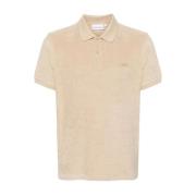 Calvin Klein Beige Polo Skjorta med Logodetalj Beige, Herr