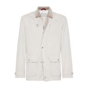 Brunello Cucinelli Lyxiga Ullrockar White, Herr