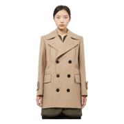 Sacai Beige Yllekappa Lagersdesign Beige, Dam