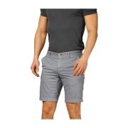 Mason's Slim Fit Chino Bermuda Shorts Torino Tapes Blue, Herr