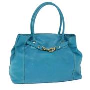 Celine Vintage Pre-owned Laeder totevskor Blue, Dam