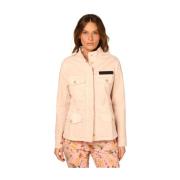 Mason's Rosa Bomull Field Jacket med Patch Pink, Dam