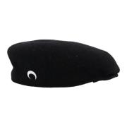 Marine Serre Svart Ull Fransk Beret Hatt Black, Unisex