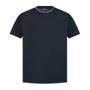 Emporio Armani T-shirt med broderat logotyp Blue, Herr