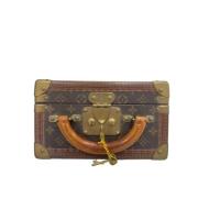 Louis Vuitton Vintage Pre-owned Tyg resvskor Brown, Dam