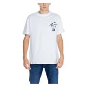 Tommy Jeans Graffiti Signature T-Shirt White, Herr