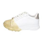 Stokton Läder Sneakers för Kvinnor White, Dam