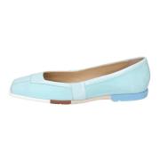 Fabi Suede Ballet Flats för Kvinnor Blue, Dam