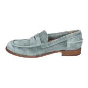 Moma Vintage Mocka Loafers för Kvinnor Green, Dam