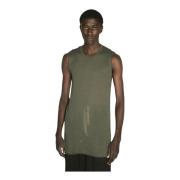 Rick Owens Bomull Jersey Tank Top Green, Herr