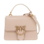 Pinko Love One Top Handle Mini Light Väska Beige, Dam