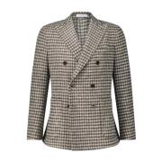 Boglioli Houndstooth Blazer Beige, Herr