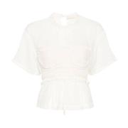 Ulla Johnson Vit Cari Topp White, Dam