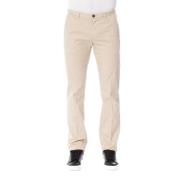 Trussardi Beige Bomulls Jeans Byxor Beige, Herr