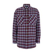 Etro MultiColour Check Overshirt Jacka Multicolor, Dam