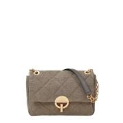 Vanessa Bruno Kaki Linne Crossbody Väska Moon Mm Green, Dam