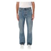 Haikure Blake Jeans Blå Denim Straight-Leg Blue, Herr