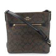 Coach Pre-owned Pre-owned Canvas axelremsvskor Brown, Dam