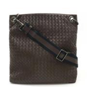 Bottega Veneta Vintage Pre-owned Laeder axelremsvskor Brown, Dam