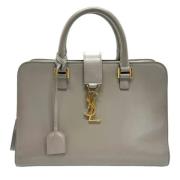 Yves Saint Laurent Vintage Pre-owned Laeder handvskor Gray, Dam