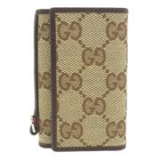 Gucci Vintage Pre-owned Canvas nyckelhllare Brown, Dam