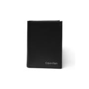 Calvin Klein Slät Bifold Plånbok med Myntficka Black, Herr