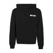 Jacquemus Svart Gros Grain Hoodie Black, Herr