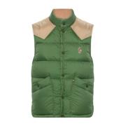 Moncler Grön Quiltad Vadderad Ärmlös Jacka Green, Dam