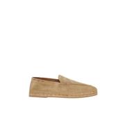 Kiton Sand Mocka Loafers med Jute Snörning Beige, Herr