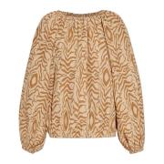 By Malene Birger Top Lalow Beige, Dam