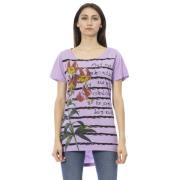 Trussardi Kortärmad Rund Hals T-shirt Purple, Dam