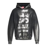 Diesel Hoodie S-Boxt-Hood-Q6 Black, Herr