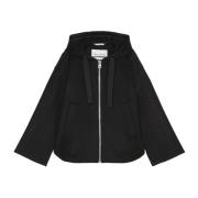 Marc O'Polo Cape jacka avslappnad Black, Dam