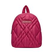 Moschino Fuchsia Mode Ryggsäck Pink, Dam