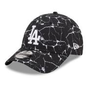 New Era Svart Dodgers Marmor Keps Black, Herr