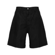 Carhartt Wip Korta Arbetsbyxor Black, Herr