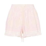 Zimmermann Rosa Blommig Handduksshorts Pink, Dam