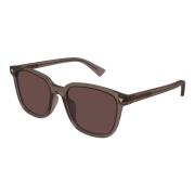 Bottega Veneta Brun/Röd Solglasögon Bv1255Sa Brown, Unisex