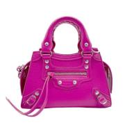 Balenciaga Vintage Pre-owned Laeder handvskor Pink, Dam