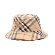 Burberry Vintage Check Beige Hat Beige, Dam