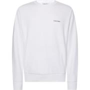 Calvin Klein Rundhalsad Sweatshirt White, Herr